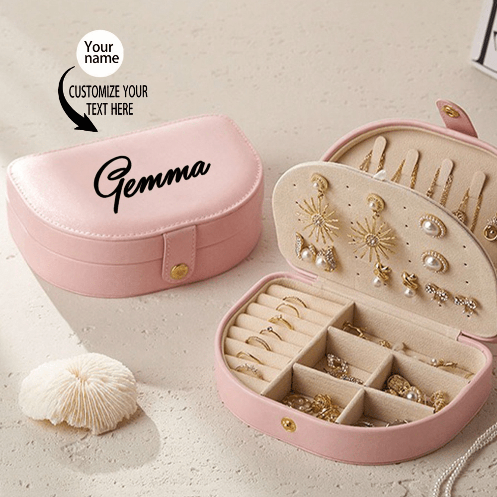 Custom Double-Layer Jewelry Storage Box, Personalized Name Box